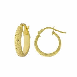 Gouden Oorringen 13.5 mm 2.9 mm 14 karaats