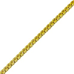 Gouden Vossenstaart Ketting 3.0 mm 60 cm 14 karaats
