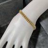 Gouden Druppel Armband 19 cm 7 mm 14 karaats 2