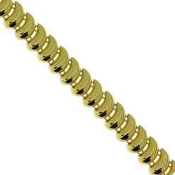 Gouden Druppel Armband 19 cm 7 mm 14 karaats