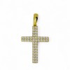 Gouden Kruis Hanger 29 mm 19.5 mm Zirkonia