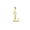 Goud Hanger Letter L Zirkonia 14 karaats