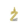 Goud Hanger Letter Z Diamant 14 karaats