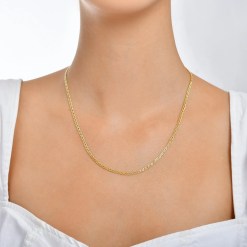Alternative view of Gouden Ketting Anker Dubbel Schakel 3.00 mm 55 cm 14 karaats