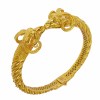 Gouden Bangle Armband met Ramkoppen - 22 karaats