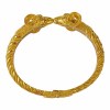 Gouden Bangle Armband met Ramkoppen 22 karaats 2