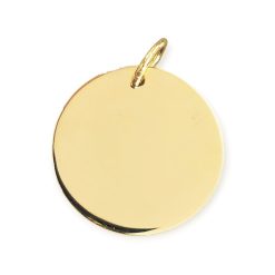 Gouden Graveer Hanger Rond 18 mm 14 mm 14 karaats