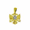 Gouden Hanger Adelaar Zirkonia 14 karaats