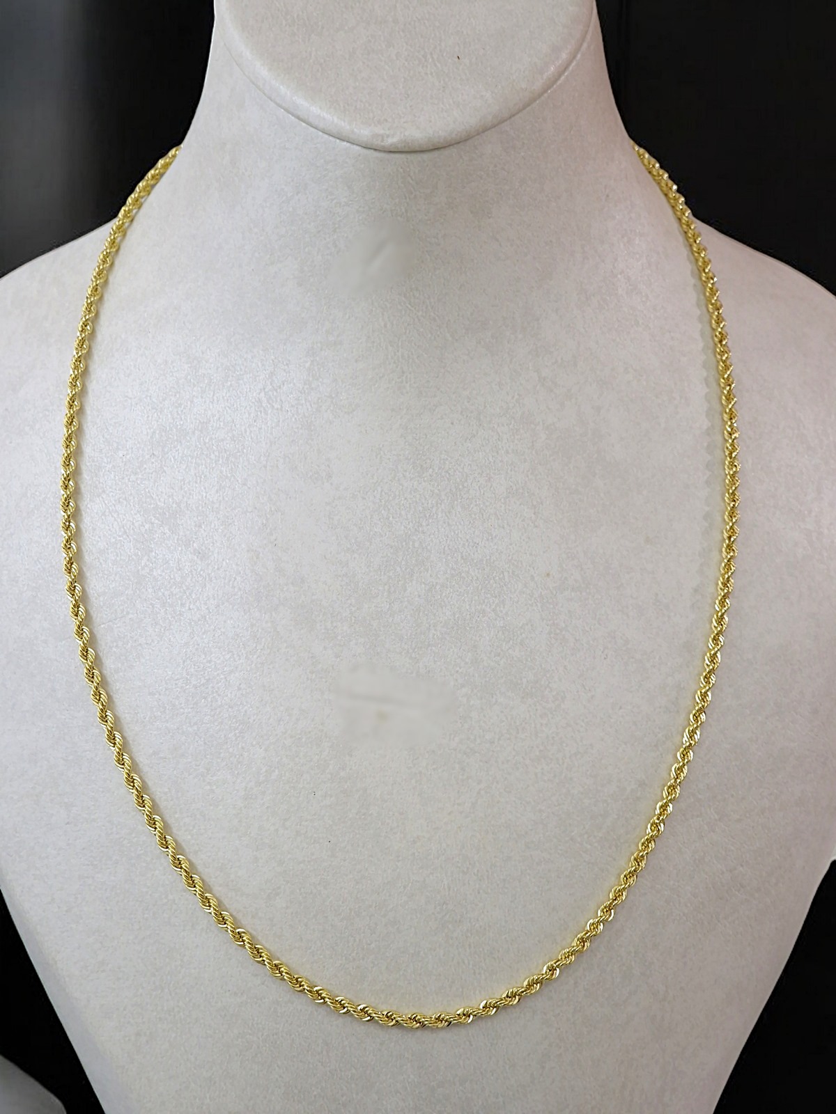 Gouden Koord Rope Ketting 2.5 mm 50 cm 14 karaats 4 Gouden Koord Rope Ketting 2.5 mm 50 cm 14 karaats - Afbeelding 2