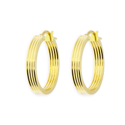 Gouden Oorringen 23 mm 4 mm 14 karaats