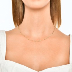 Alternative view of Gouden Paperclip Ketting 2.0 mm 45 cm 14 karaats