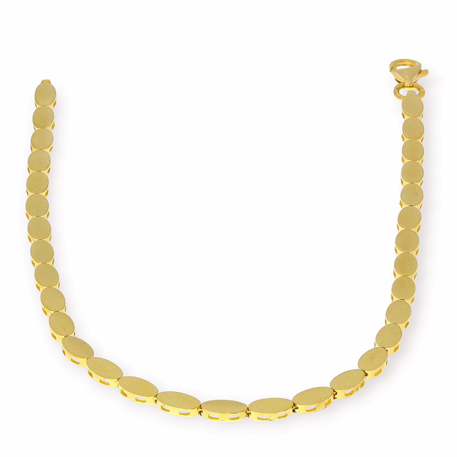 Gouden Schakelarmband Glad 18.5 cm 3 mm 14 karaats 3 Gouden Schakelarmband Glad 18.5 cm 3 mm 14 karaats