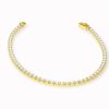 Gouden Tennisarmband Zirkonia 18 cm 3 mm 14 karaats