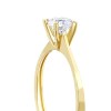 Gouden Damesring Solitaire Zirkonia 14 karaats 01 144620