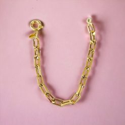 Gouden Armband 6.5 mm 19 cm Schakelarmband Fantasie 14 karaats