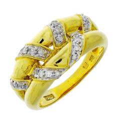 Gouden Damesring 0.30 ct Diamant 18 karaats