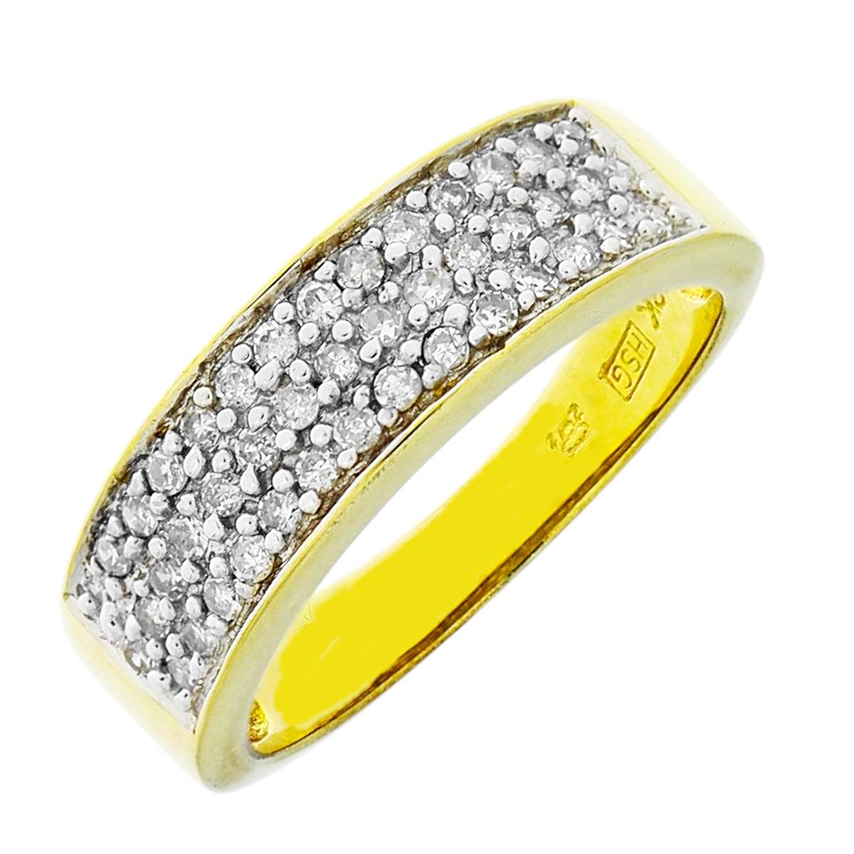 Gouden Damesring 0.33 ct Diamant 18 karaats 3 Gouden Damesring 0.33 ct Diamant 18 karaats