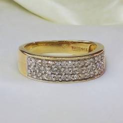 Alternative view of Gouden Damesring 0.33 ct Diamant 18 karaats