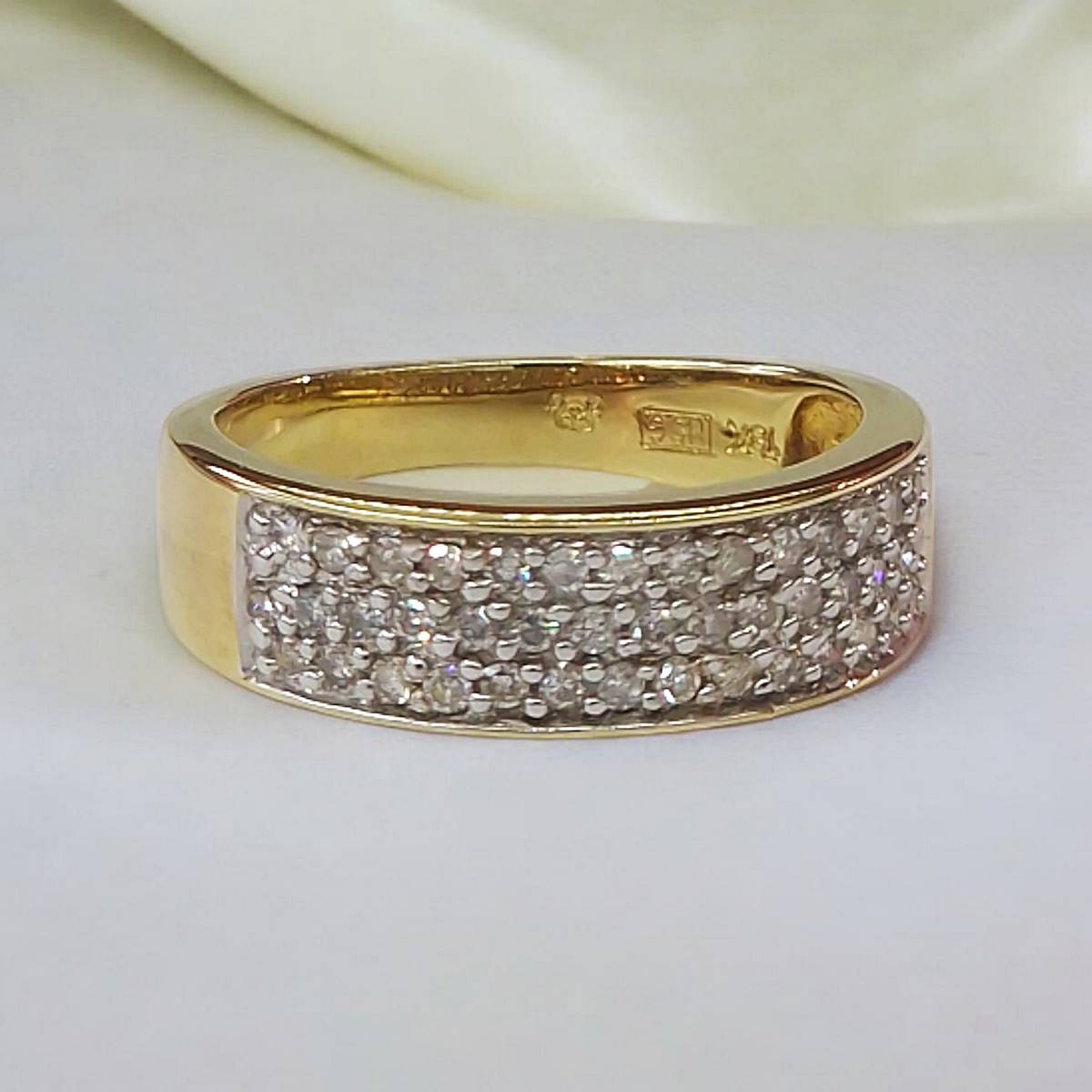 Gouden Damesring 0.33 ct Diamant 18 karaats 4 Gouden Damesring 0.33 ct Diamant 18 karaats - Afbeelding 2