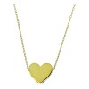 Gouden Ketting Hart Hanger Graveren Zirkonia 14 karaats