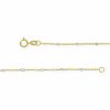 Gouden Bicolor Ketting Fantasie 1mm 45 cm 14 karaats