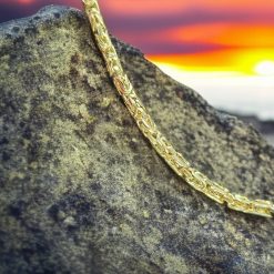 Alternative view of Gouden Ronde Koningsketting 3 mm 63 cm 14 karaats