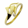 0.0015ct Diamant Gouden Damesring Subtiel 14 karaats