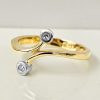 0.018ct Diamant Bicolor Gouden Damesring 14 karaats