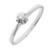0.06ct Diamant Witgouden Damesring Verlovingsring Aanzoeksring Subtiel 14 karaats