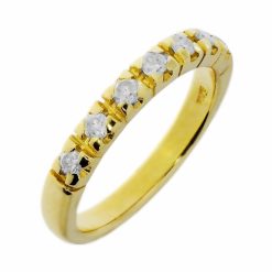 0.28 ct Diamant Gouden Alliance Damesring Verlovingsring Aanzoeksring Subtiel 14 karaats