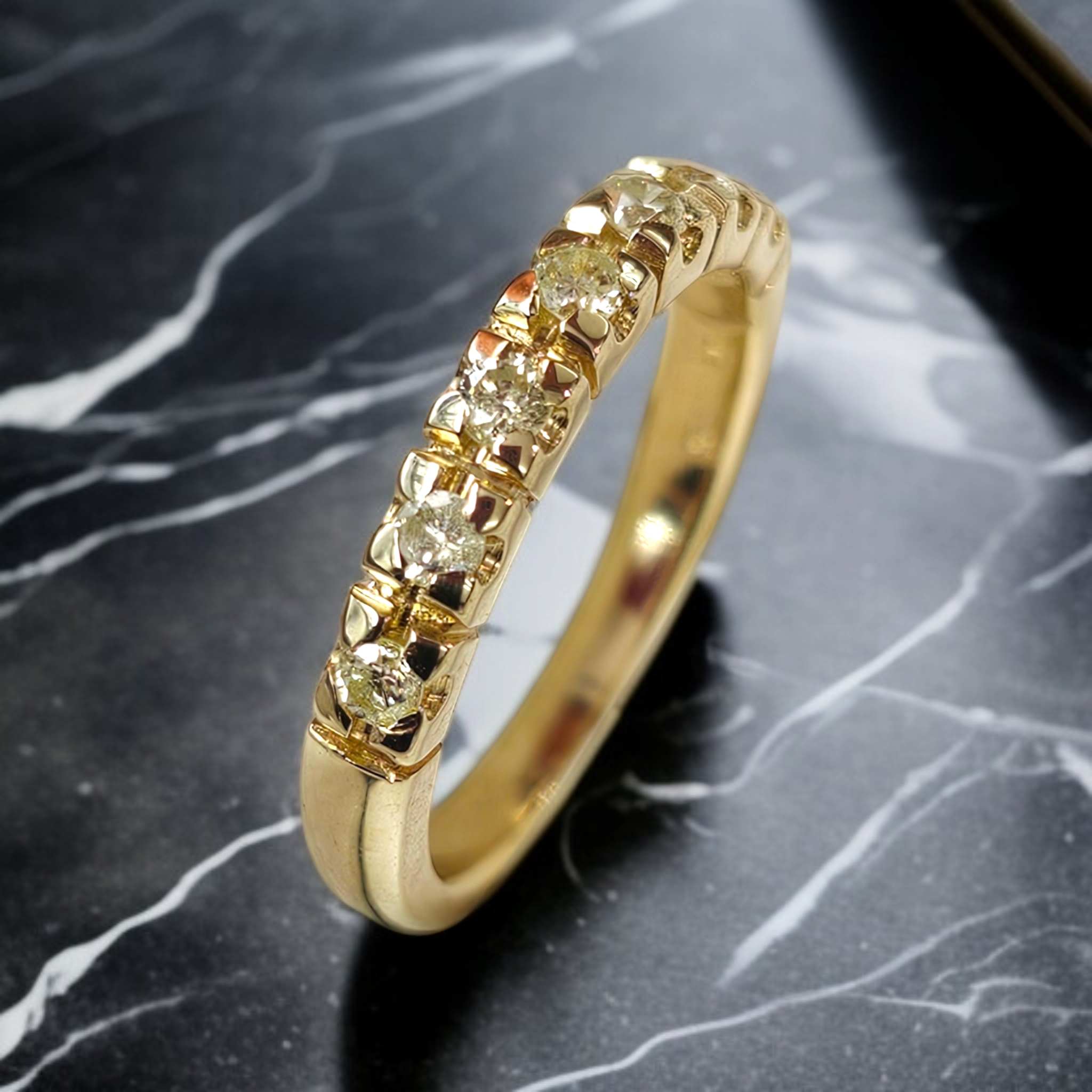 0.28ct Diamant Gouden Alliance Damesring Verlovingsring Aanzoeksring Subtiel 14 karaats 4 0.28 ct Diamant Gouden Alliance Damesring Verlovingsring Aanzoeksring Subtiel 14 karaats