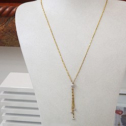 Alternative view of Gouden Moderne Choker Lariat Ketting 14 karaats