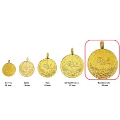 Alternative view of Resat | 5 Besli | Gouden Beleggingsmunt 22 Karaats