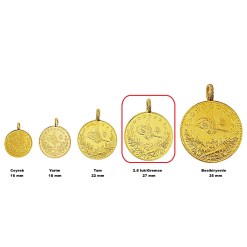 Alternative view of Resat | 2.5 Gremse | Gouden Beleggingsmunt 22 Karaats