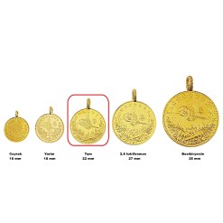 Alternative view of Resat | 1 Tam | Gouden Beleggingsmunt 22 Karaats