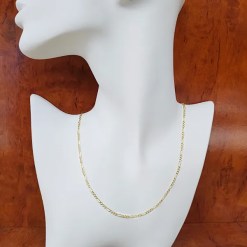Alternative view of Gouden Figaro Ketting 2.8 mm 51 cm 14 karaats