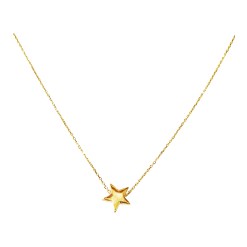 Gouden Ketting Ster Hanger 14 karaats