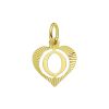 Goud Hanger Letter O Hart 14 karaats