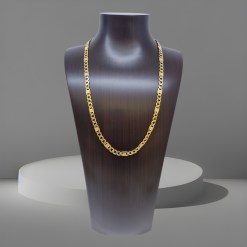 Alternative view of Gouden Figaro Ketting 7 mm 60 cm 14 karaats