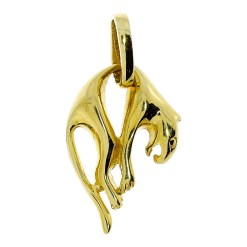 Gouden Panter Hanger 14 karaats