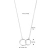 Witgouden Ketting Cirkel Hanger 14 karaats 4