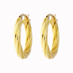 Gouden Oorringen 23 mm 4 mm 14 karaats