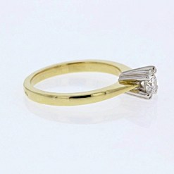 Alternative view of 0.12ct Diamant Gouden Damesring Verlovingsring Aanzoeksring 14 karaats