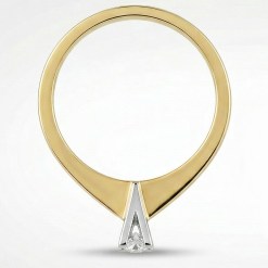 0.12ct Diamant Gouden Damesring Verlovingsring Aanzoeksring 14 karaats