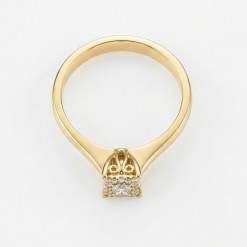 0.15ct Diamant Gouden Damesring Verlovingsring Aanzoeksring 14 karaats