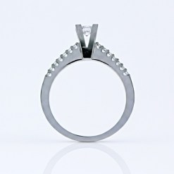 0.37ct Diamant Witgouden Damesring Verlovingsring Aanzoeksring 14 karaats