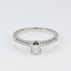 0.37ct Diamant Witgouden Damesring Verlovingsring Aanzoeksring 14 karaats