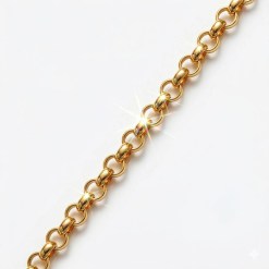 Gouden Ketting Jasseron Schakel 4.0 mm 50cm 14 karaats