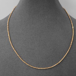 Alternative view of Rosegouden Ketting Dorika Bolletjes 2mm 44+2 cm 14 karaats