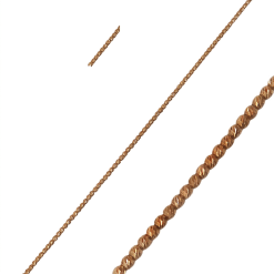 Rosegouden Ketting Dorika Bolletjes 2mm 44+2 cm 14 karaats